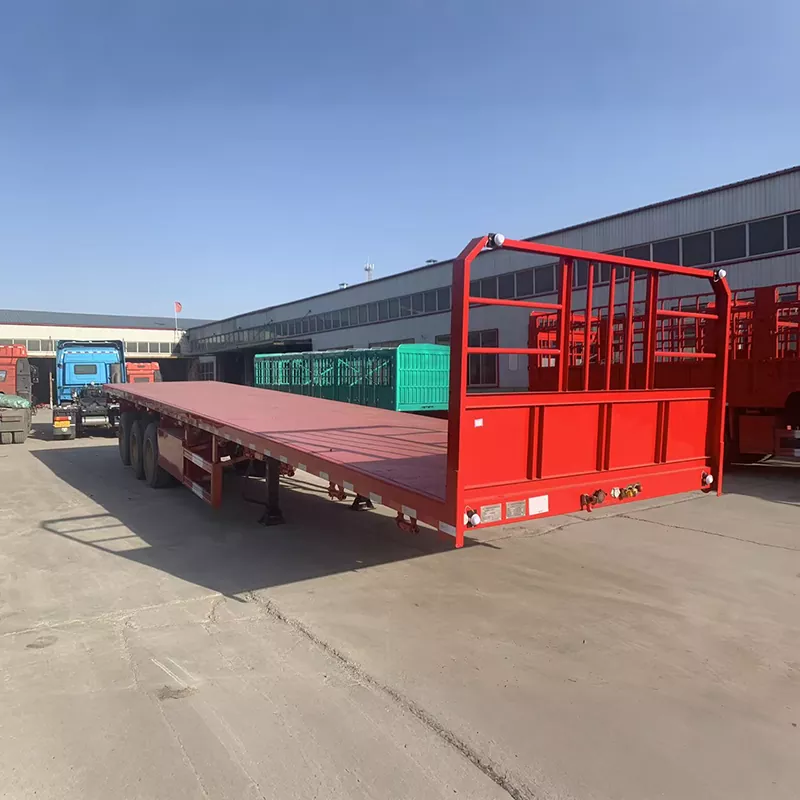 Semirimorchio a pianale portacontainer biuso